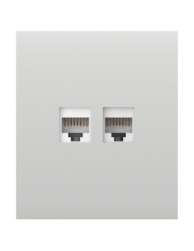 TAPA CENTRAL PARA ENCHUFE ETHERNET - COMPATIBLE CON AJ-OUTLETCORE-LAN-W - REQUIERE MARCO AJ-FRAME - COLOR BLANCO