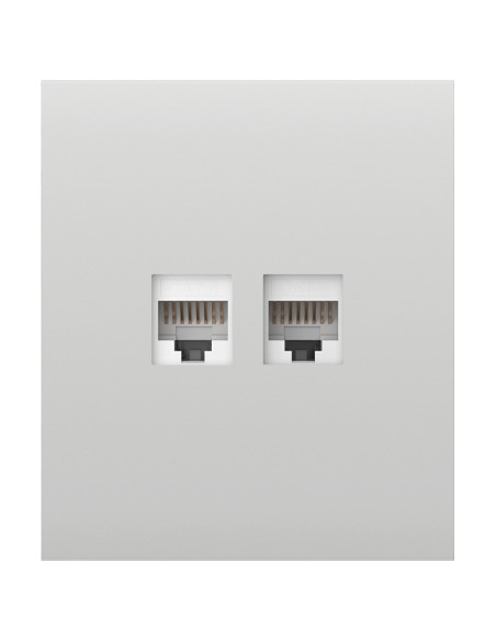 TAPA CENTRAL PARA ENCHUFE ETHERNET - COMPATIBLE CON AJ-OUTLETCORE-LAN-W - REQUIERE MARCO AJ-FRAME - COLOR BLANCO