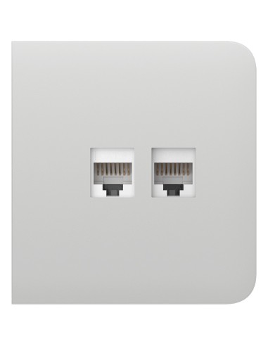 TAPA LATERAL PARA ENCHUFE ETHERNET - COMPATIBLE CON AJ-OUTLETCORE-LAN-W - REQUIERE MARCO AJ-FRAME - COLOR BLANCO