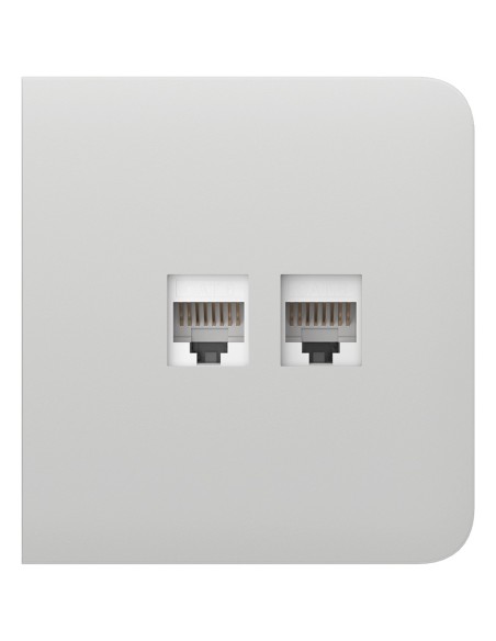TAPA LATERAL PARA ENCHUFE ETHERNET - COMPATIBLE CON AJ-OUTLETCORE-LAN-W - REQUIERE MARCO AJ-FRAME - COLOR BLANCO