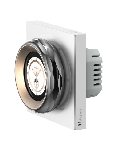 AQARA PANTALLA TÁCTIL DIAL V1 UE - PANTALLA LCD / ROTACIÓN HÁPTICA - CONECTIVIDAD WIFI / ZIGBEE / BLUETOOTH / MATTER - 2 INTERRU