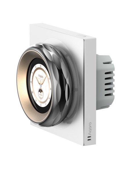 AQARA PANTALLA TÁCTIL DIAL V1 UE - PANTALLA LCD / ROTACIÓN HÁPTICA - CONECTIVIDAD WIFI / ZIGBEE / BLUETOOTH / MATTER - 2 INTERRU
