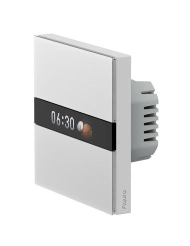 AQARA INTERRUPTOR DE PANTALLA V1 EU - PANTALLA LCD / 2 CANALES  - NECESARIO HUB AQARA - MATTER OVER ZIGBEE / BLUETOOTH - 4 BOTON
