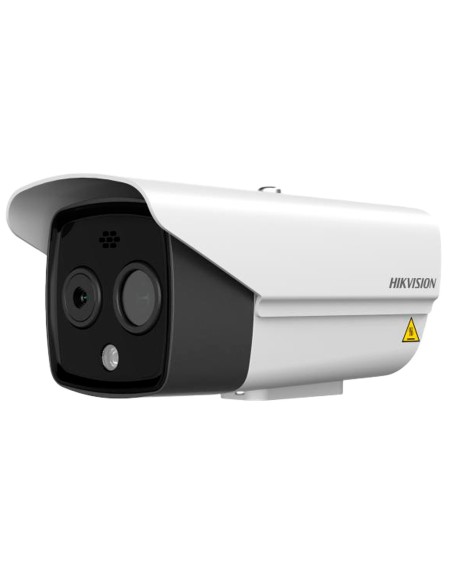 CÁMARA TÉRMICA DUAL IP HIKVISION GAMA PRO - SENSOR TÉRMICO 256X192 VOX | LENTE 6.9 MM - SENSOR ÓPTICO 1/2.7 4 MPX | LENTE 6.3 M