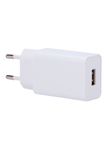 ALIMENTADOR USB - ENCHUFE TIPO EUROPEO - ENTRADA AC 100-240 V / 0.5 A - SALIDA USB A DC 5 V / 1 A - POTENCIA MÁXIMA 5 W - COMPAT