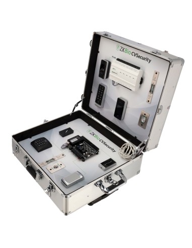 MALETÍN DE EXPOSICIÓN - SOLUCIÓN DE CONTROL DE ACCESO - SWITCH PARA CONEXIÓN A INTERNET - LICENCIA GRATUITA ZK-BIOCV-5-5APP-PROM