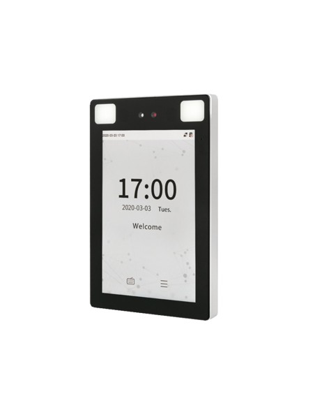 CONTROL DE ACCESO Y PRESENCIA IP68 IK04 - FACIAL, PALMA, TARJETA MF Y PIN - 30.000 CARAS | 1.000.000 REGISTROS - 8&QUOT; IPS TÁC