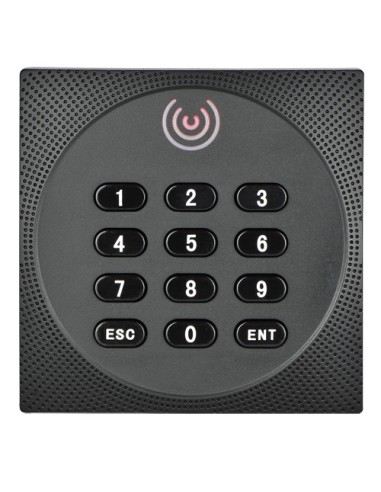 LECTOR DE ACCESO - ACCESO POR TARJETA MF DESFIRE Y PIN - INDICADOR LED Y ACÚSTICO - WIEGAND 34/66 - COMPATIBLE CON CONTROLADORAS