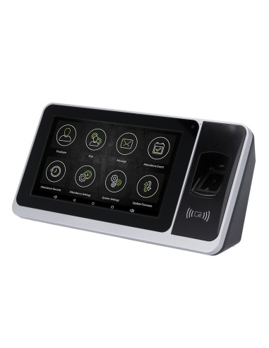CONTROL DE PRESENCIA ANDROID CON CÁMARA - HUELLA, TARJETA EM/MF/DESFIRE Y PIN - 6.000 HUELLAS | 200.000 REGISTROS - 7&QUOT; TFT