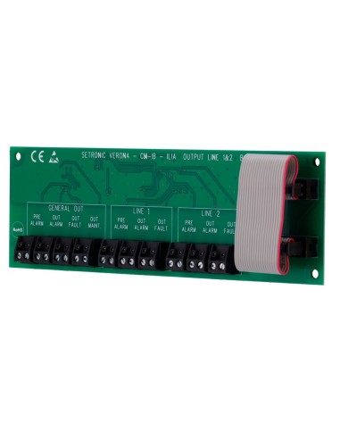 TARJETA DE RELÉ PARA CONTROLADORA CLI_x000D_ - PERMITE LA SUPERVISIÓN DE HASTA DOS DETECTORES_x000D_ - PROPORCIONA INFORMACIÓN D