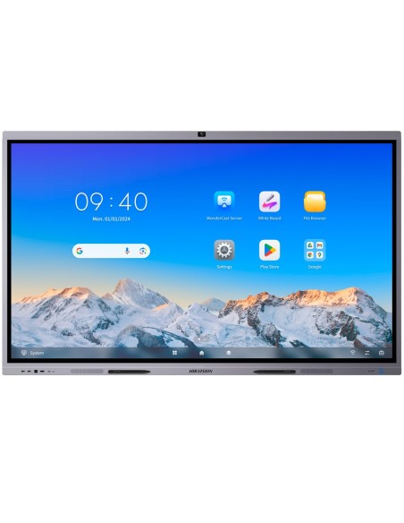 MONITOR INTERATIVO 98" - RESOLUÇÃO 4K - ANDROID 13 - CERTIFICAÇÃO EDLA - 8 GB RAM E 128 GB ROM - ARRAY DE MICROFONE E CÂMARA