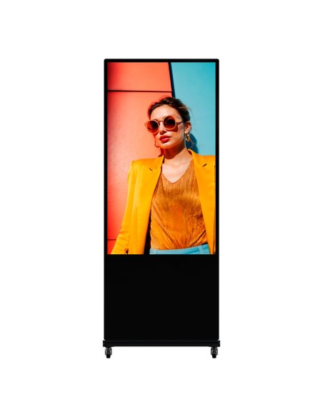 TOTEM CON MONITOR 55&QUOT; 4K - CARTELERÍA DIGITAL LOCAL USB - CARTELERÍA DIGITAL FOCSIGN (OPCIONAL) - USO EN INTERIORES - FUNCI