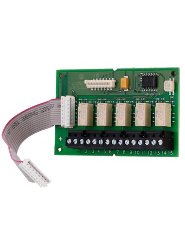 MÓDULO DE INTERFAZ DE RELÉ PARA ASD 535 - CINCO RELÉS CONFIGURABLES - MONTAJE MODULAR EN RANURAS DEL ASD 535 - CUMPLE EN 54-17