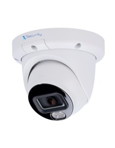 X-SECURITY CÁMARA IP TURRET  - 4 MEGAPÍXEL  (2688X1520) -  LENTE 2.8 MM - WDR 120DB | ALCANCE IR Y LUZ BLANCA 50 M - WIZSENSE, C