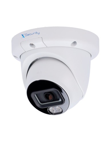 X-SECURITY CÁMARA IP TURRET  - 4 MEGAPÍXEL  (2688X1520) -  LENTE 2.8 MM - WDR 120DB | ALCANCE IR Y LUZ BLANCA 50 M - WIZSENSE, C