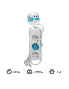 BASE MULTIPLE 3T (3X1.0MM) 1,5M BLANCA