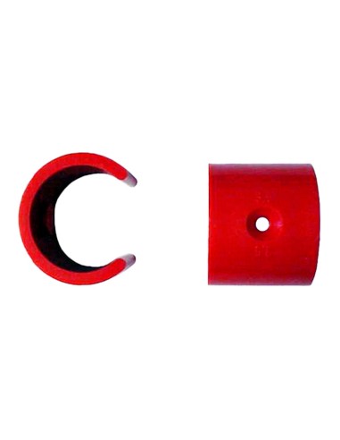 3.5 MM CLIP FOR SAMPLING HOLE IN ASD - PVC AND ABS PIPE WITH 25 MM DIAMETER - COLOUR: RED - 10 UNITS