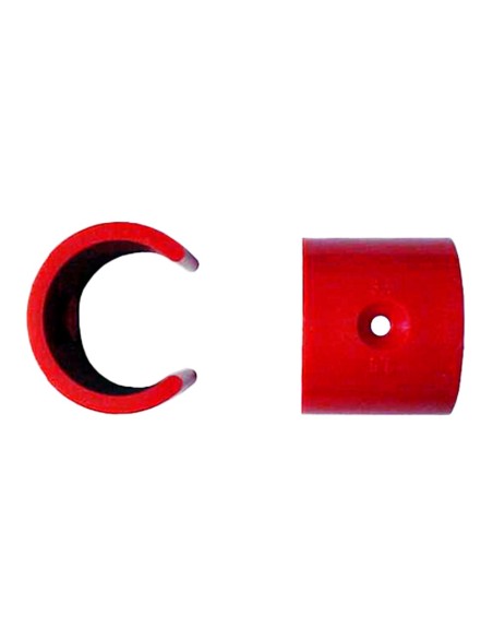 7 MM CLIP FOR SAMPLING HOLE IN ASD - PVC AND ABS PIPE WITH 25 MM DIAMETER - COLOUR: RED - 10 UNITS