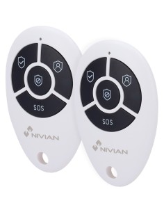 NIVIAN SMART - MANDO A DISTANCIA - ARMADO, DESARMADO, PARCIAL Y PÁNICO - INDICADOR LED - INALÁMBRICO 433MHZ - COMPATIBLE CON PAN