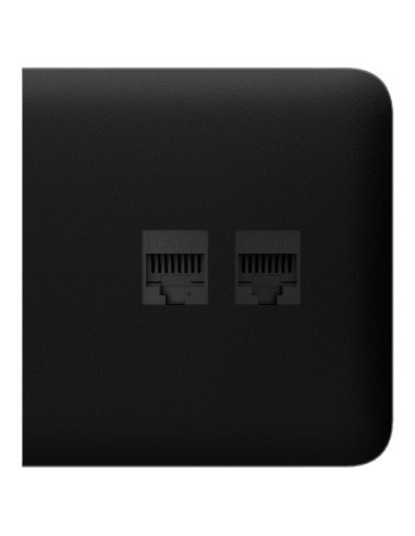 TAPA LATERAL PARA ENCHUFE ETHERNET - COMPATIBLE CON AJ-OUTLETCORE-LAN-W - REQUIERE MARCO AJ-FRAME - COLOR NEGRO