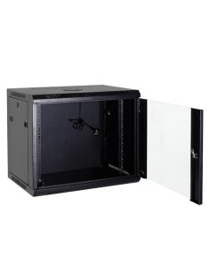 ARMARIO RACK PARA PARED - HASTA 4U RACK DE 19&QUOT; - HASTA 60 KG DE CARGA - CON VENTILACIÓN Y PASACABLES - VENTILADOR INCLUIDO