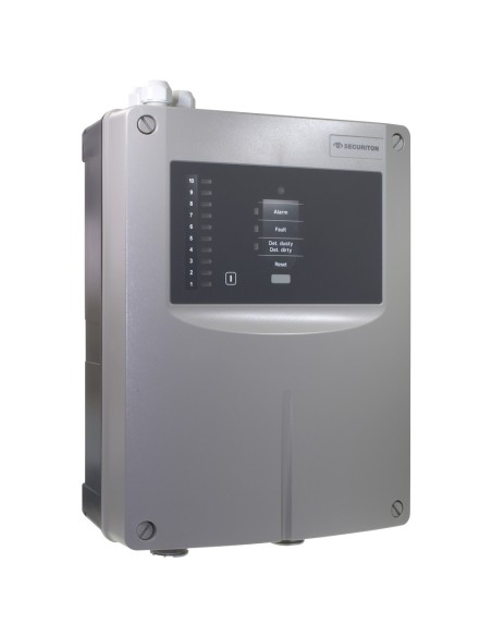 DETETOR DE FUMO POR ASPIRAÇÃO - 1 CANAL DE ASPIRAÇÃO_x000D_ - COM INDICADOR DE NÍVEL DE FUMO_x000D_ - COBERTURA DE 2400 M2_x000D