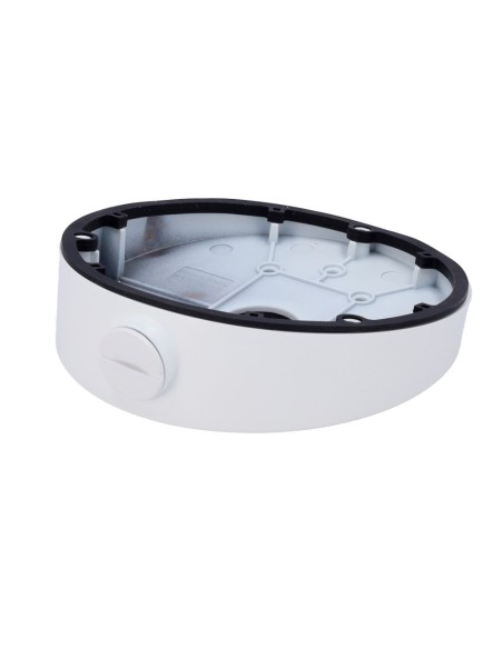 SUPPORT DE PLAFOND INCLINÉ - CONVIENT POUR LE DÔME - ADAPTÉ POUR UNE UTILISATION EXTÉRIEURE - COULEUR BLANCHE - ALLIAGE D'ALUMI