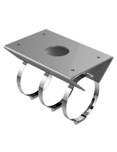 POLE MOUNT BRACKET - FOR PANORAMIC AND SPEED DOME CAMERAS - DIAMETER RANGE 67~127 MM - VALID FOR EXTERIOR USE - STAINLESS STEEL