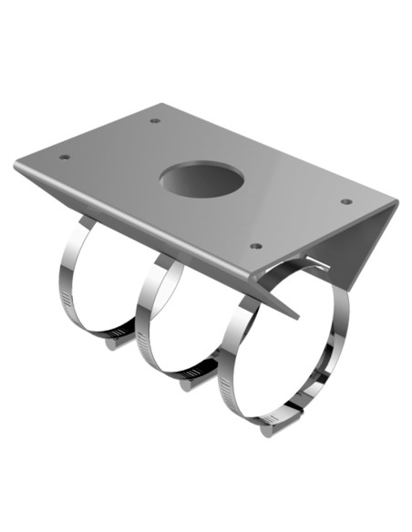 POLE MOUNT BRACKET - FOR PANORAMIC AND SPEED DOME CAMERAS - DIAMETER RANGE 67~127 MM - VALID FOR EXTERIOR USE - STAINLESS STEEL