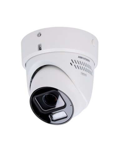 HIKVISION CÁMARA TURRET IP GAMA PRO - 8 MP | LENTE VARIFOCAL MOTORIZADA 2.8~12 MM - LUZ HÍBRIDA 40 M | ACUSENSE 3.0 | FACE CAPTU