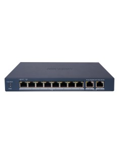 HIKVISION POE SWITCH GESTIONABLE - 8 PUERTOS POE 802.3AF/AT + 2 UPLINK RJ45 - 8 RJ45 10/100/1000 MBPS + 2 RJ45 10/100/1000MBPS -