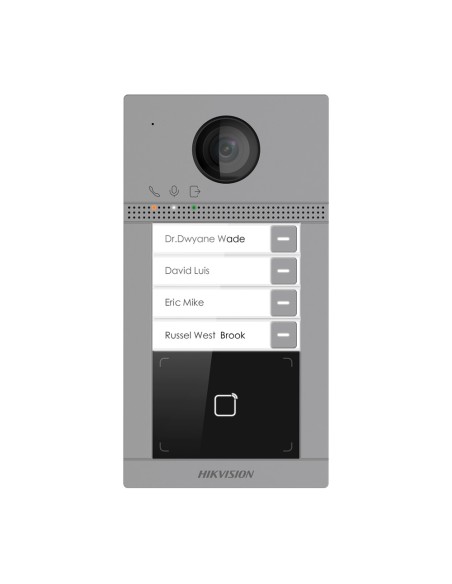 VIDEOPORTERO IP WIFI 4 APARTAMENTOS - CÁMARA 2 MPX | AUDIO BIDIRECCIONAL - APERTURA CON TARJETA MF | 2 RELÉS - APP MÓVIL CON O S