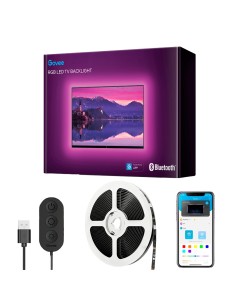 RETROILUMINACIÓN DE TV LED -  BLUETOOTH - COLOR RGB - 90 LEDS/M - APP GOVEE / GOOGLE HOME - PARA INTERIOR