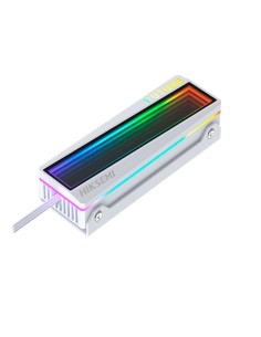 DISIPADOR DE CALOR PARA DISCO DURO SSD - APTO PARA M.2 NVME Y M.2 SATA - REDUCE HASTA 16 ºC LA TEMPERATURA - ILUMINACIÓN RGB PER