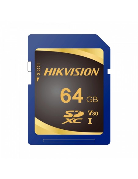 TARJETA DE MEMORIA HIKVISION - CAPACIDAD 64 GB - CLASE 10 | VELOCIDAD ESCRITURA 55 MB/S - HASTA 3000 CICLOS DE ESCRITURA - VELOC