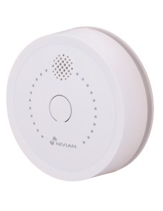 NIVIAN SMART - DETECTOR DE HUMO ANTI-INCENDIO - BATERÍA DE LITIO 10 AÑOS - LUZ DE AVISO / SIRENA 85DB - FUNCIONAMIENTO 24H - COM