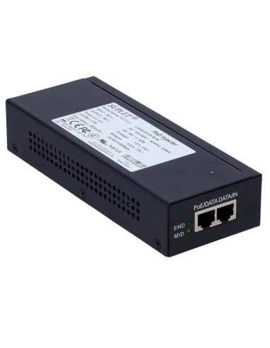 INYECTOR POE - ENTRADA/SALIDA RJ45 10/100/1000 MBPS - POTENCIA 60 W - DISTANCIA MÁXIMA 100 M - POE/POE+/HI-POE IEEE802.3AF/AT/BT