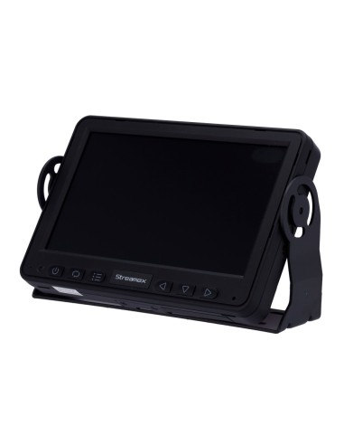 MONITOR HD DE 7 PULGADAS - SOPORTA 4 CÁMARAS AHD - FUNCIÓN ESPEJO Y VOLTEO - VOLTAJE DE 9 ~ 36V DC - BACKLIGHT AUTOMÁTICO