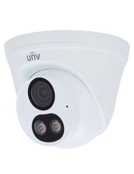 CÁMARA TURRET IP UNIVIEW - GAMA EASY - 2 MP | LENTE 2.8 MM | MICROSD 128 GB - LUZ BLANCA 30 M | DWDR - COLORHUNTER - POE | IP67