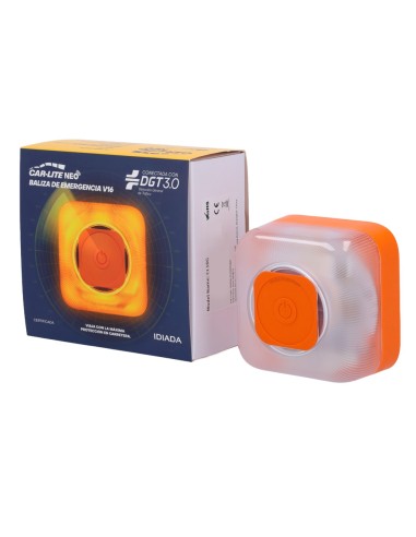 BALIZA COMPATIBLE CON PLATAFORMA DGT 3.0 - LUZ DE EMERGENCIA 360º VISIBLE HASTA 1KM - PROTECCIÓN IP54 - ACTIVACIÓN CON SOLO 1 BO