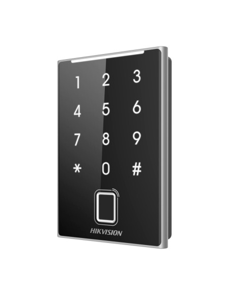 LECTOR DE ACCESO - ACCESO POR HUELLA, TARJETA MF DESFIRE Y PIN - INDICADOR LED Y ACÚSTICO - WIEGAND 26/34 | RS485 - COMPATIBLE C