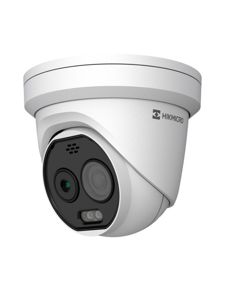 CÁMARA TÉRMICA DUAL IP HIKMICRO - SENSOR TÉRMICO 160X120 VOX | LENTE 3.6MM - SENSOR ÓPTICO 1/2.7 5MPX | LENTE 4.3MM - SENSIBILI