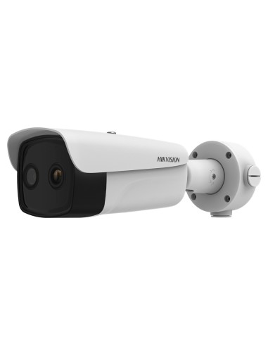 CÁMARA TÉRMICA DUAL IP HIKVISION GAMA PRO - SENSOR TÉRMICO 384X288 VOX | LENTE 7.6MM - SENSOR ÓPTICO 1/2.7 4MPX | LENTE 4.3MM -