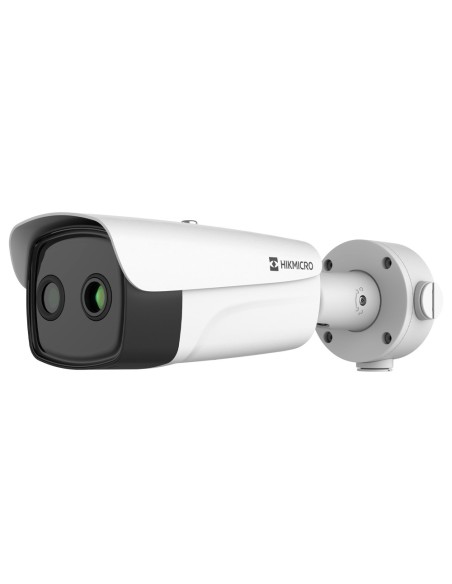 CÁMARA TÉRMICA DUAL IP HIKMICRO GAMA PRO - SENSOR TÉRMICO 384X288 VOX | LENTE 7.6MM - SENSOR ÓPTICO 1/2.7 4MPX | LENTE 4.3MM -