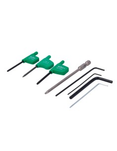 KIT DE HERRAMIENTAS PARA CILINDRO - CONJUNTO DE LLAVES ALLEN Y TORX - PARA MODIFICAR PIEZAS Y LONGITUD - COMPATIBLE CON CILINDRO