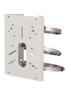 SOPORTE DE MÁSTIL O FAROLA MILESIGHT - COLOR BLANCO - 180 (AL) X 138.5 (AN) X 47 (FO) MM - METAL - DIÁMETRO 102~127 MM