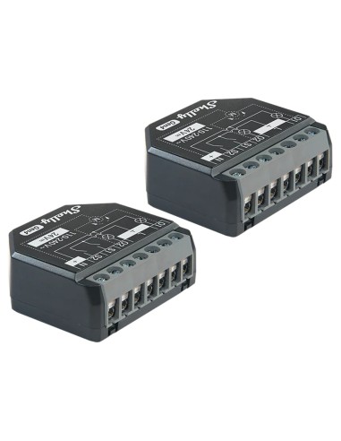 RELÉ SHELLY 2PM GEN4 - WIFI 2.4 GHZ / BLUETOOTH / ZIGBEE -  INTERRUPTOR INTELIGENTE  - SOPORTA 110-240 V / 24V - CONTROLADOR DE