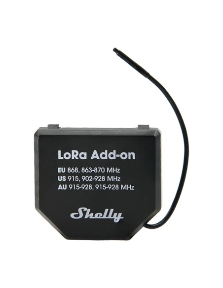 SHELLY LORA ADD-ON - COMUNICACIÓN MEDIANTE LORA - COMPATIBILIDAD CON SHELLY GEN3 &AMP; GEN4 - LARGO ALCANCE HASTA 5KM (USANDO AN