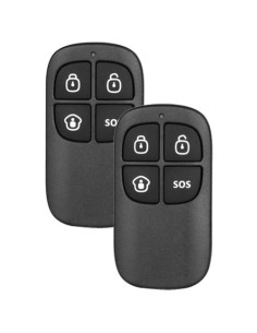 2 MULTI-FUNCTION REMOTE(S) - WIRELESS - ARMING, SILENT ARMING AND PARTIAL ARMING - DISARMED - SOS BUTTON (PANIC) - LED INDICATO