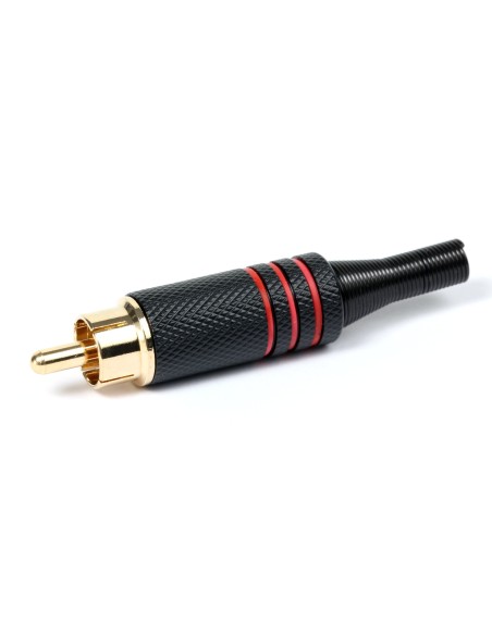 CONECTOR RCA MACHO ANILLO ROJO EQ 9026 B